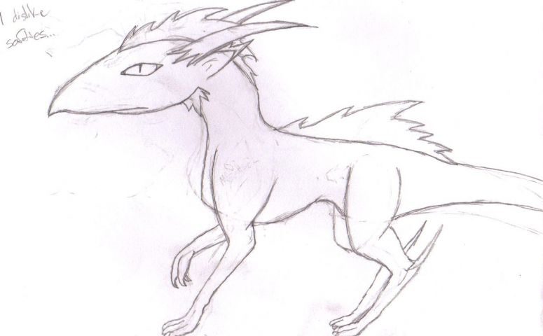 Softiez - By Midnight Dire Wolf
ANOTHER old pic that I did. Heheh... he doesn't like nice people.
