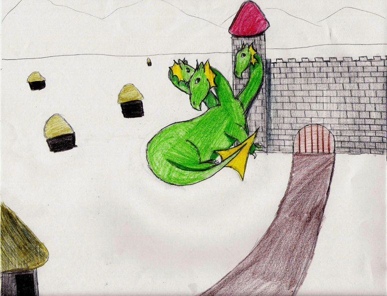 Guardian of the Castle - By CatC
3/15/08
This is my first three headed dragon i have ever done!
I am so exited about it! :) Hope ya like it!
