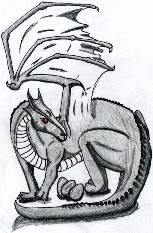 By Dragonfire
Yah. Just a mom dragon guarding her eggs... :)

