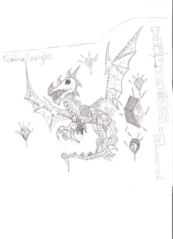 Diamond Dragon - By ConArtist
My drawing is called "Diamond Dragon" and is drawn in greylead pencil,  I love dragons and just draw for fun.
