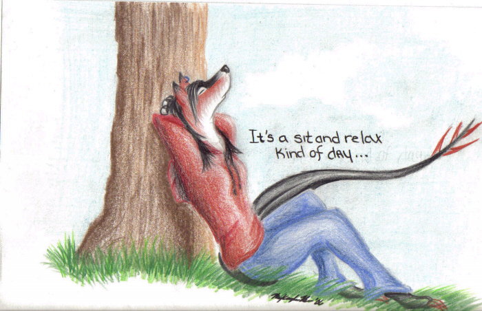 Relaxation - By shygirl
human/dragon/wolf version of myself.
Keywords: Anthropomorphic Chimera