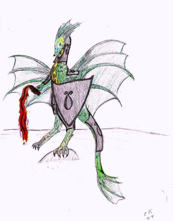 By JeweloftheSea
An original sketch of a Marinian guard, one for my city. Its pronounced (Mare-In-Ean Gard). It has a fancy pyro-whip. Pyro-whips are cool.
Keywords: Anthropomorphic
