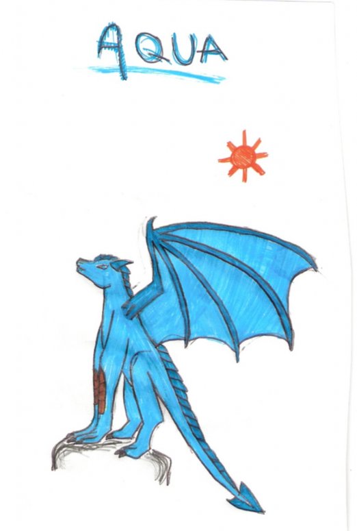 By Aquamarine
Me. I sort of redid it, but not much, a two minute sketch with color.

