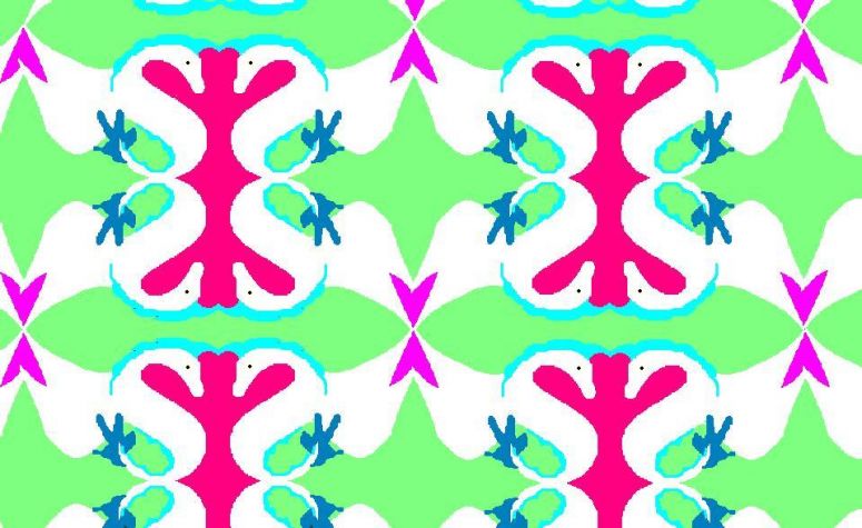Dragon Motif - By CatC
12/02/07
This is another version of the other one I did and I think you may be able to find the dragons easier. The idea is making an image and continuing it to form a pattern. This was made by using a "S" to form the dragon, and was drawn with paint.... hope ya like it!
